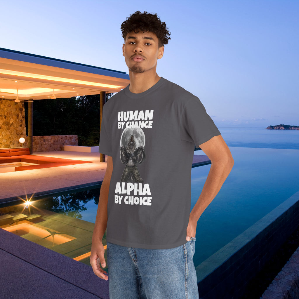 Alpha by Choice - Funny Cringe Graphic Tee, Alpha Wolf Meme T-Shirt