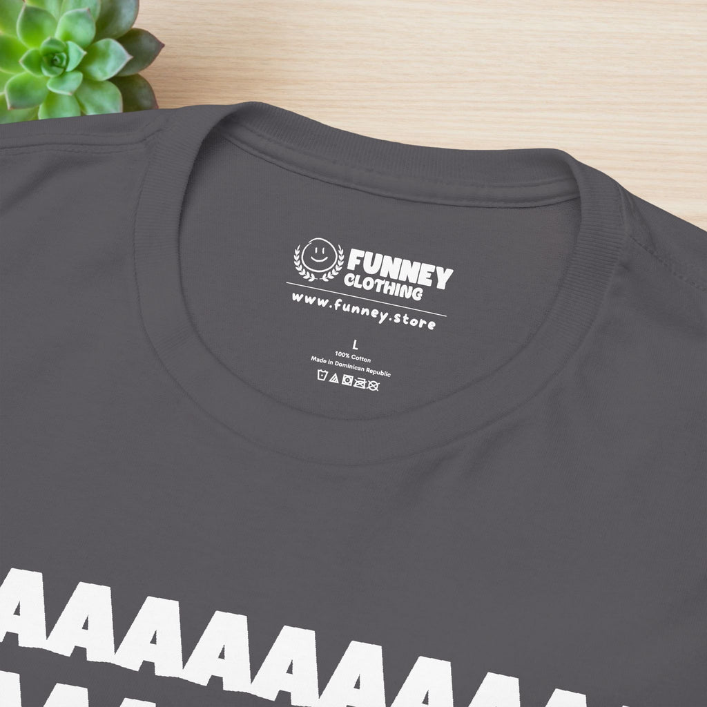 Funny Cat Screaming Meme Graphic T-shirt, Stupid Gifts for Friends, Silly Cats Tee, Weird Tshirt, Cringey Tees, Unhinged