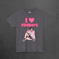 I Love Femboys - Funny Gamer Graphic Tee, Cringe Meme T-Shirt (V2)