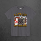 Lactose Intolerant Funny Cat Meme T-shirt, Stupid Gifts for Friends, Silly Cats Tee, Weird Tshirt, Cringey Tees, Unhinged