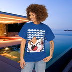 Funny Cat Screaming Meme Graphic T-shirt, Stupid Gifts for Friends, Silly Cats Tee, Weird Tshirt, Cringey Tees, Unhinged