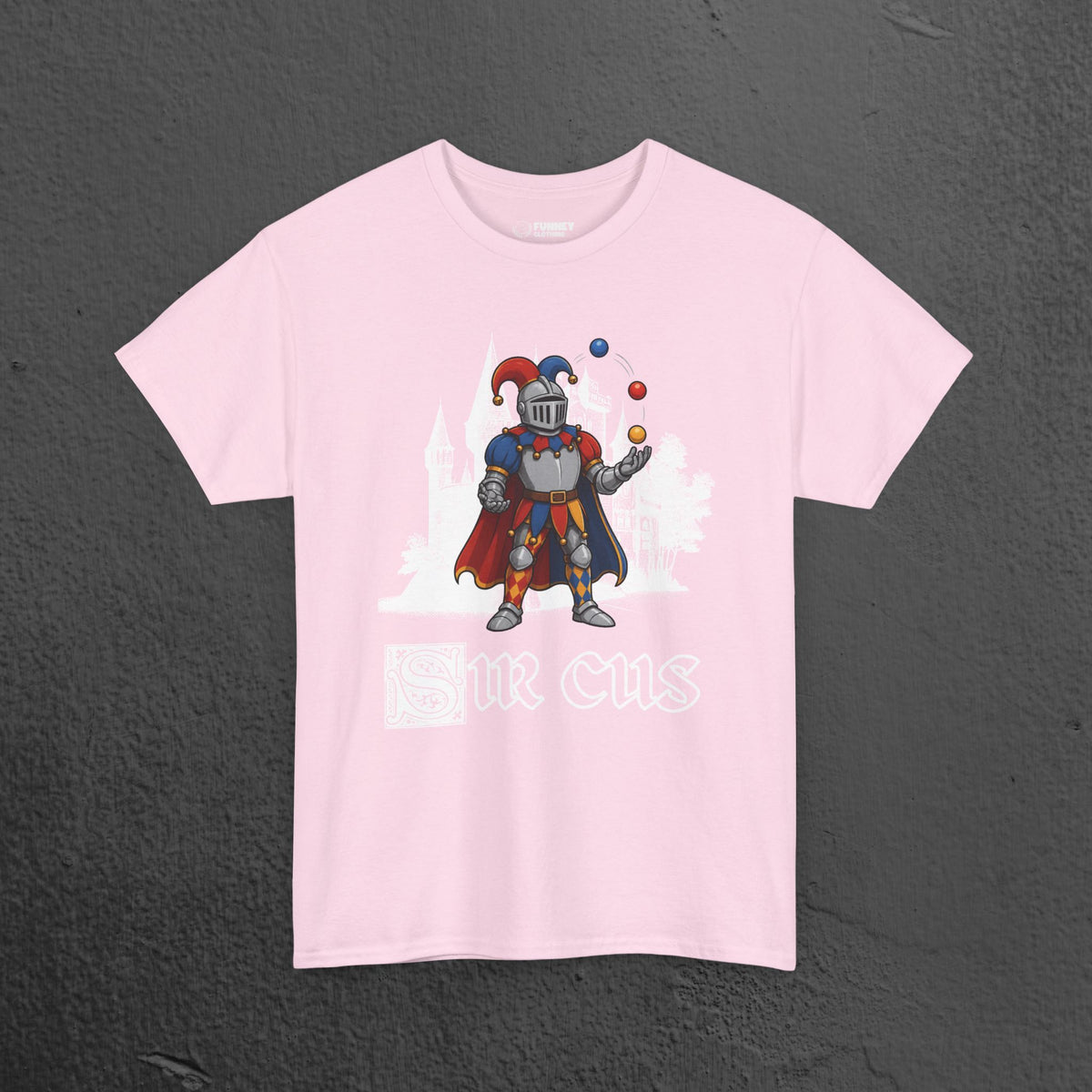 Sir Cus - Funny Medieval Knight Graphic T-Shirt, Medieval Meme Gift for Friends