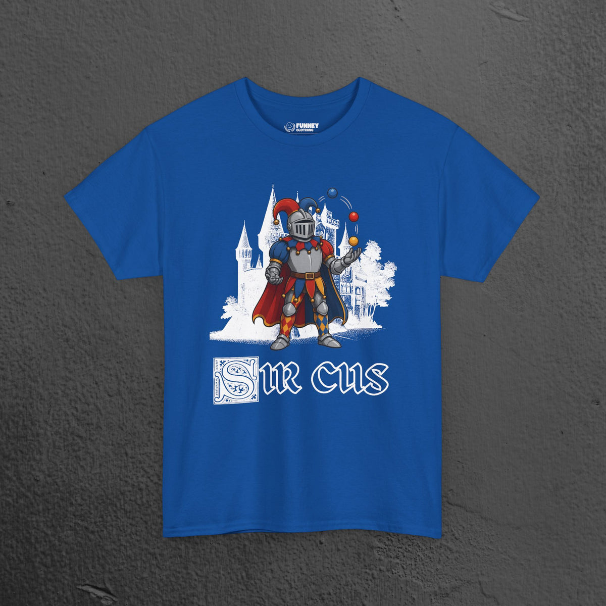 Sir Cus - Funny Medieval Knight Graphic T-Shirt, Medieval Meme Gift for Friends