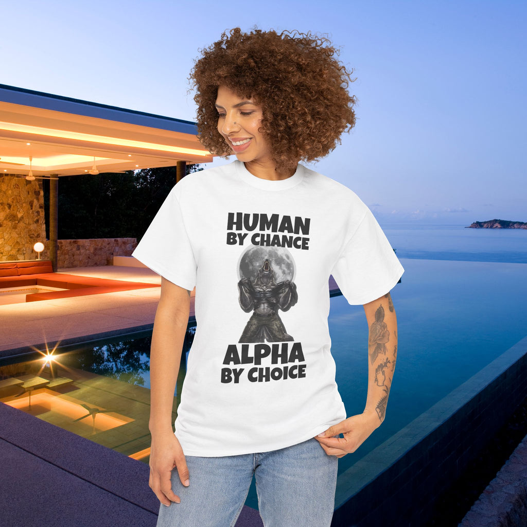 Alpha by Choice - Funny Cringe Graphic Tee, Alpha Wolf Meme T-Shirt