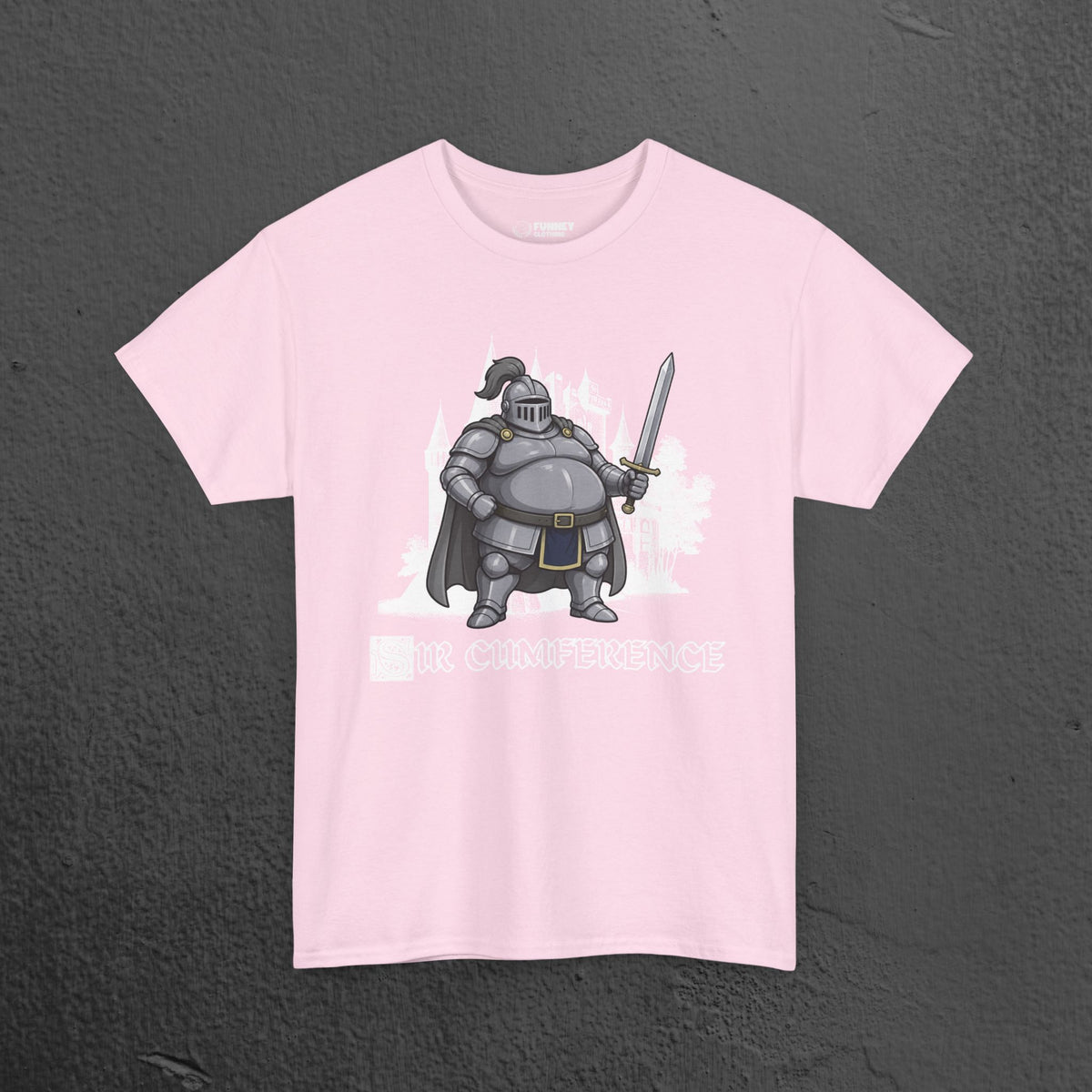 Sir Cumference - Funny Medieval Knight Graphic T-Shirt, Medieval Meme Gift for Friends