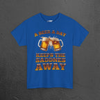 A beer a day keeps the sadness away - Funny Beer Alcohol Graphic Tee, Funny Alcohol Meme Tshirt