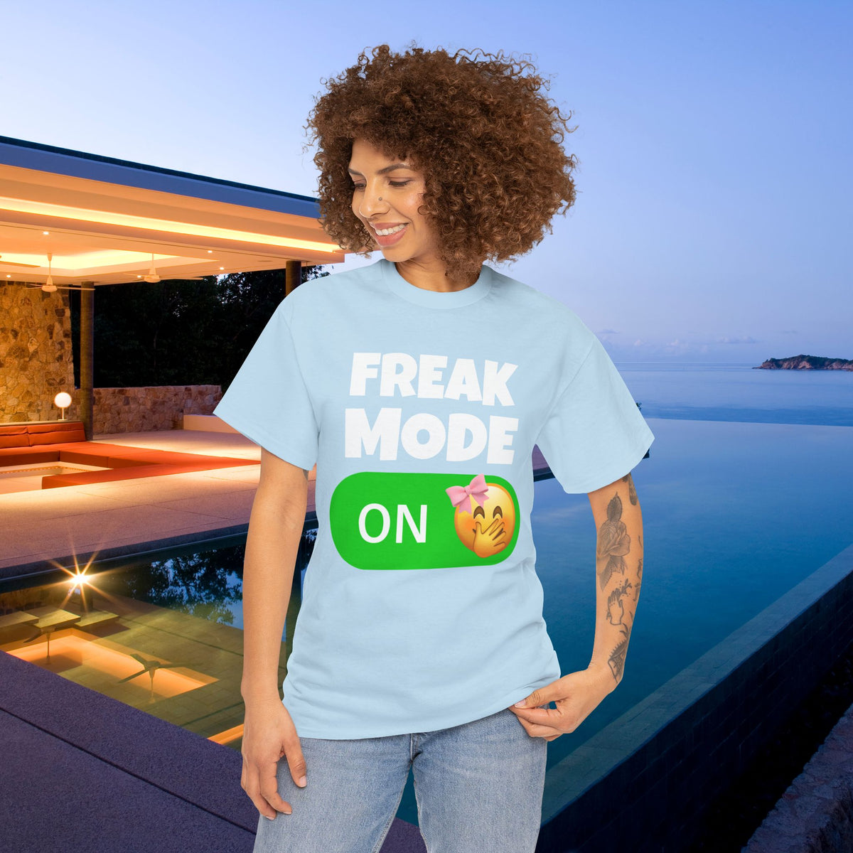 Freak Mode ON - Funny Meme Graphic Tee, Freaky T-Shirt, Gift for Friends