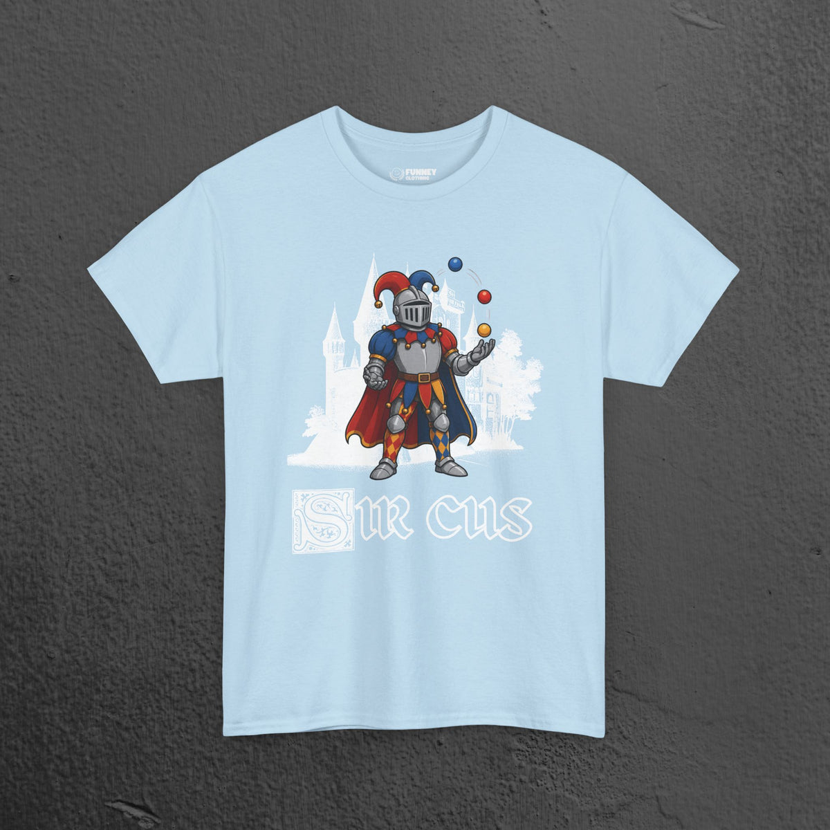 Sir Cus - Funny Medieval Knight Graphic T-Shirt, Medieval Meme Gift for Friends