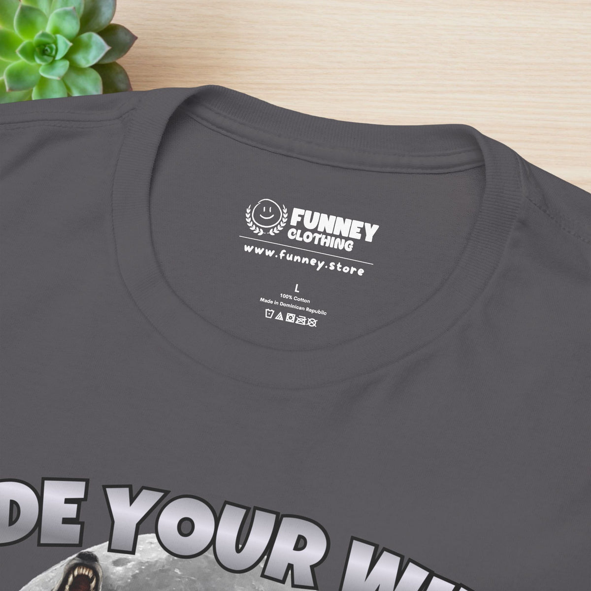 Hide your Wife The Alpha is Here - Cringe Inappropriate Graphic Tee, Alpha Wolf Meme T-Shirt, Funny Gift for Friends and Partners