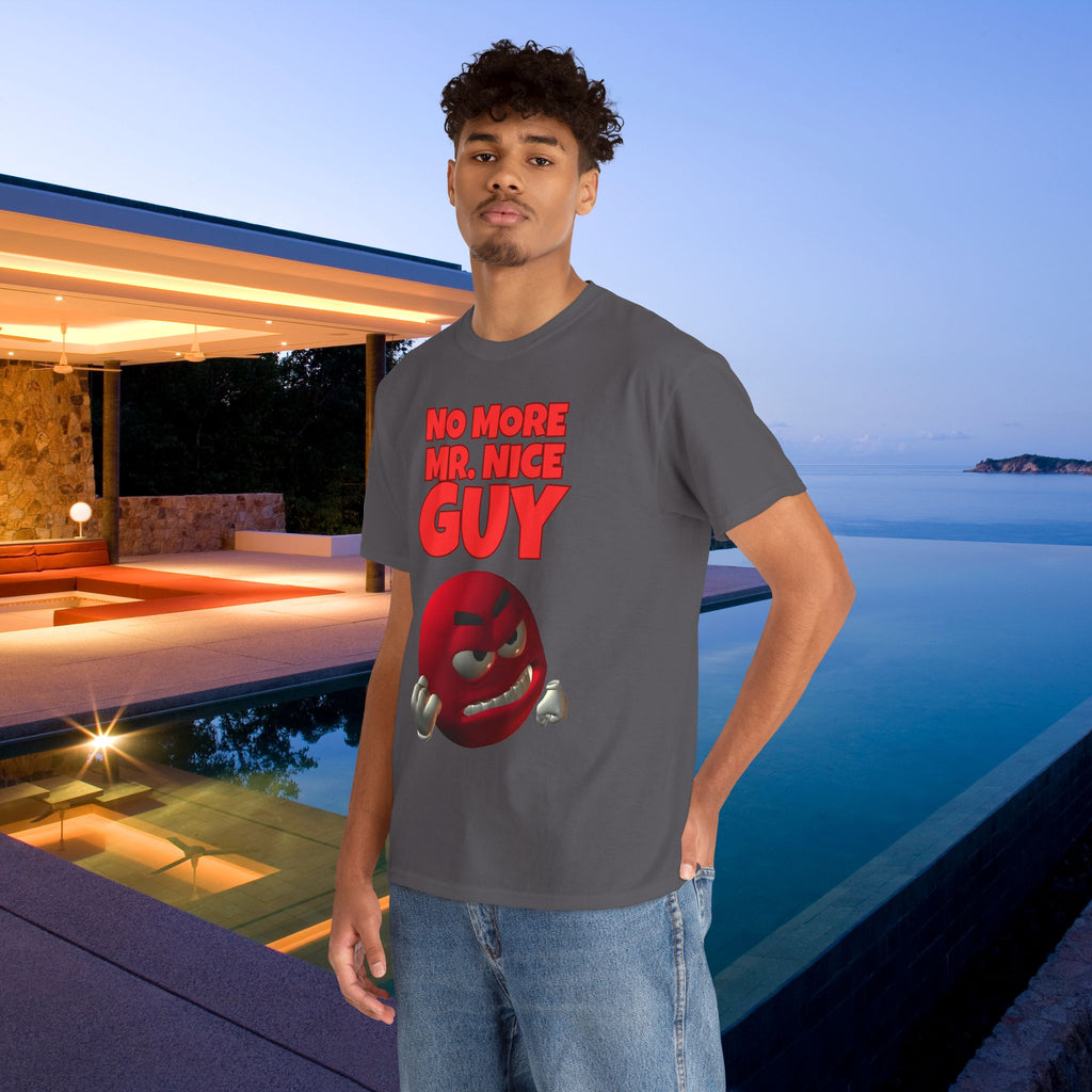 No More Mr. Nice Guy - Funny Meme Graphic Tee, Angry Emoji Meme Shirt, Funny Gift for Friends