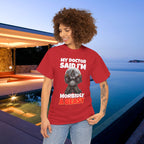My Doctor said I'm morbidly a beast - Funny Graphic Tee Shirt, Meme Tshirt Gift for Friends