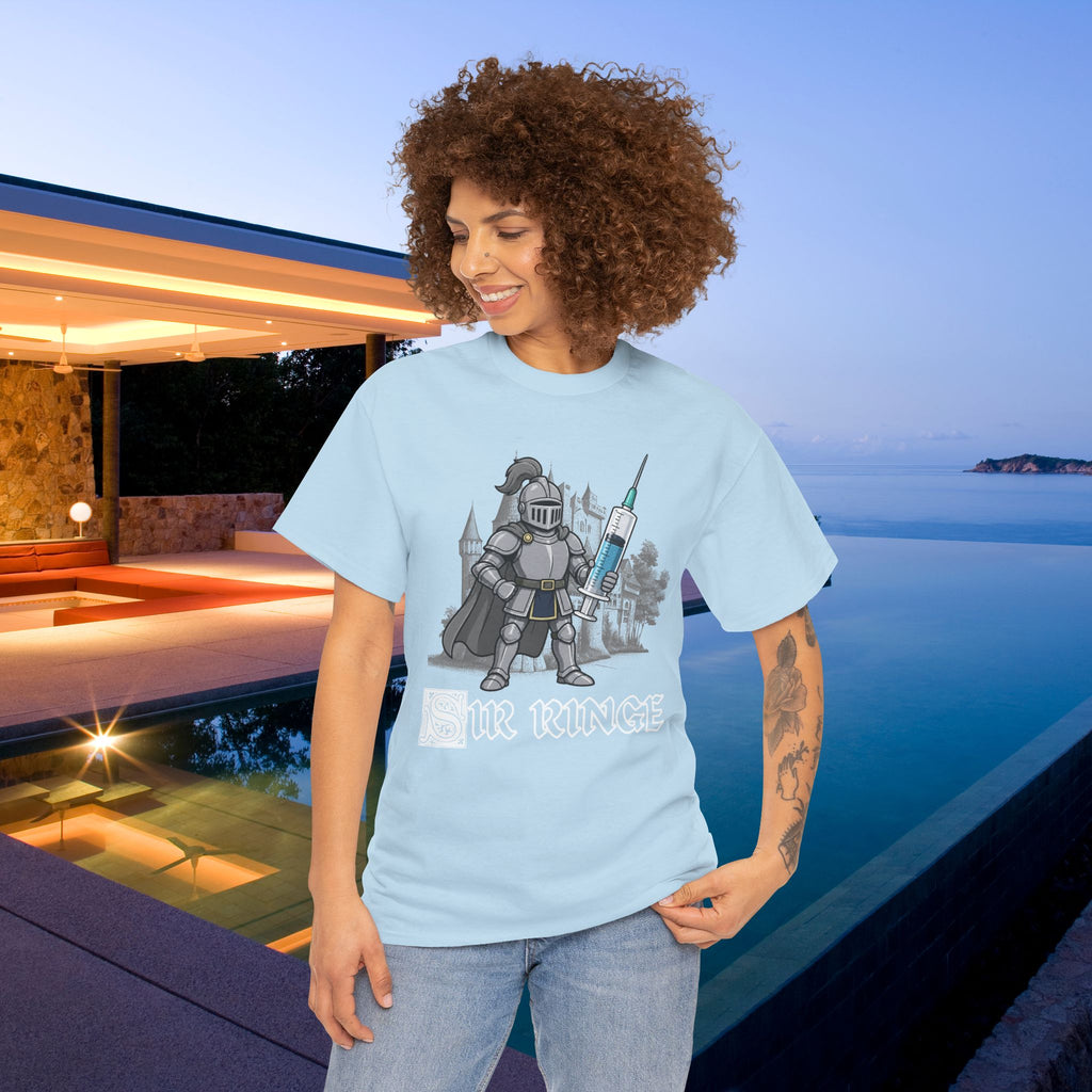 Sir Ringe - Funny Medieval Knight Graphic T-Shirt, Medieval Meme Gift for Friends