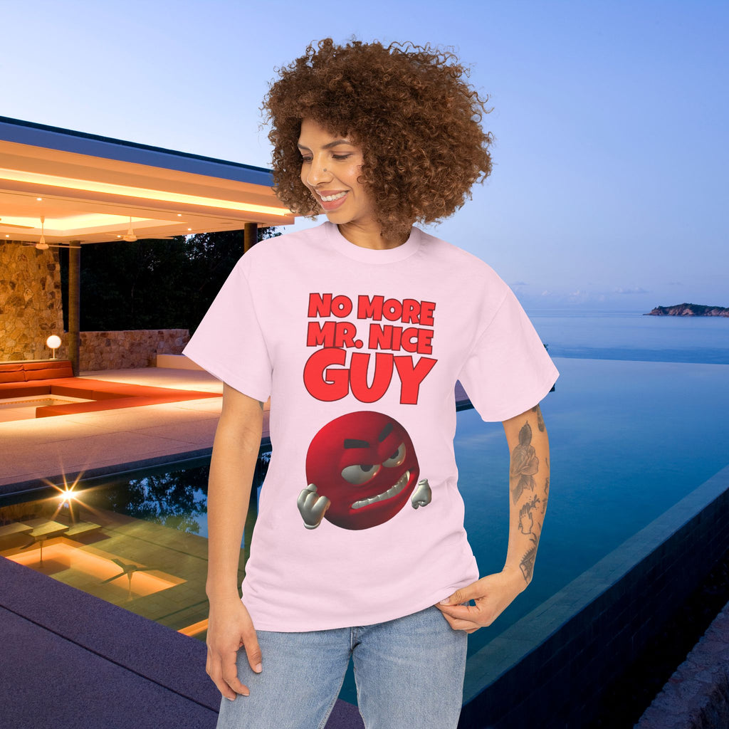 No More Mr. Nice Guy - Funny Meme Graphic Tee, Angry Emoji Meme Shirt, Funny Gift for Friends