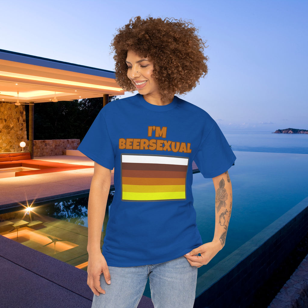 I'm Beersexual - Funny Alcohol Graphic Tee, Funny Alcohol Meme Tshirt