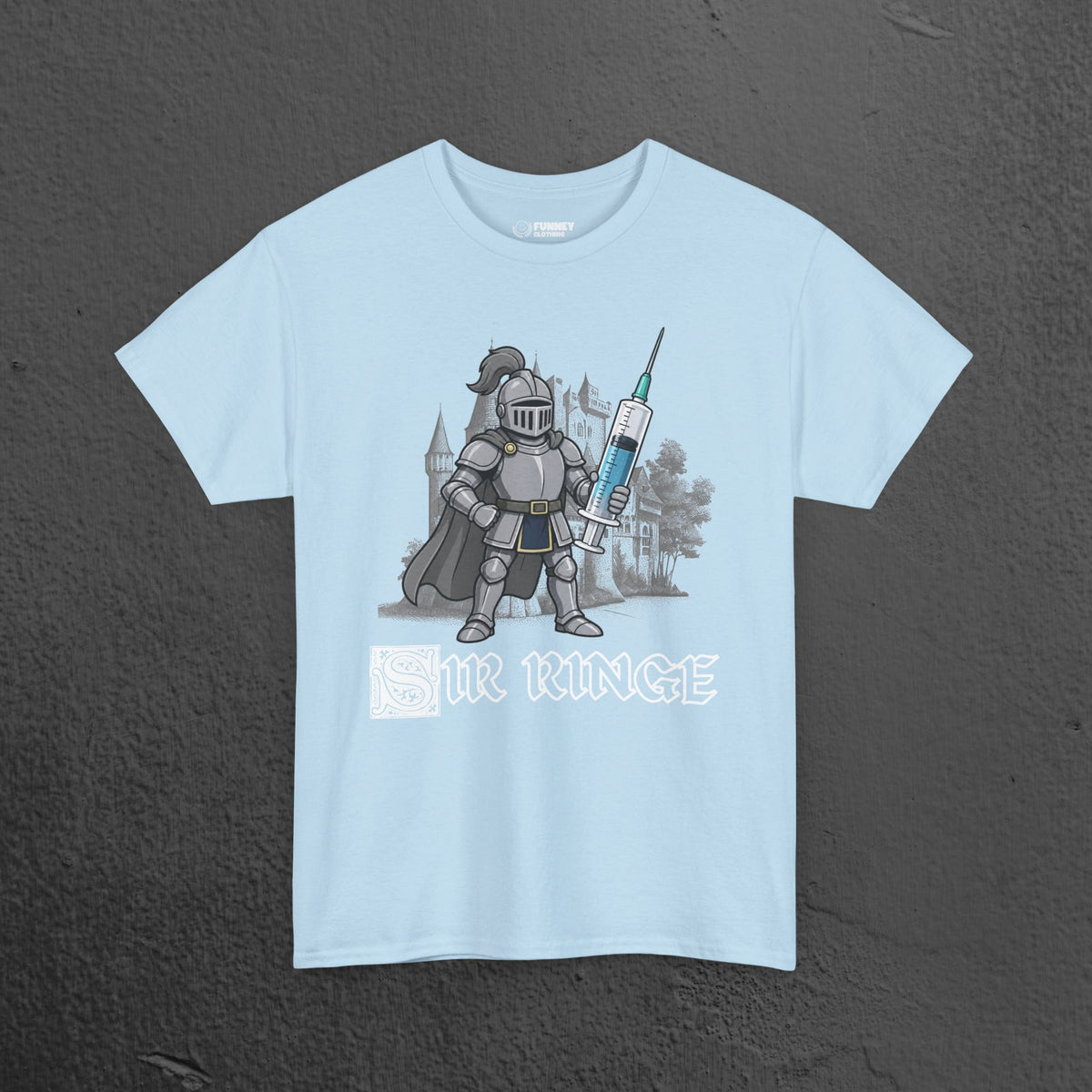 Sir Ringe - Funny Medieval Knight Graphic T-Shirt, Medieval Meme Gift for Friends