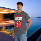 Mouths can't get pregnant - Funny Inappropriate T-Shirt, Romantic Inappropriate Graphic Tee