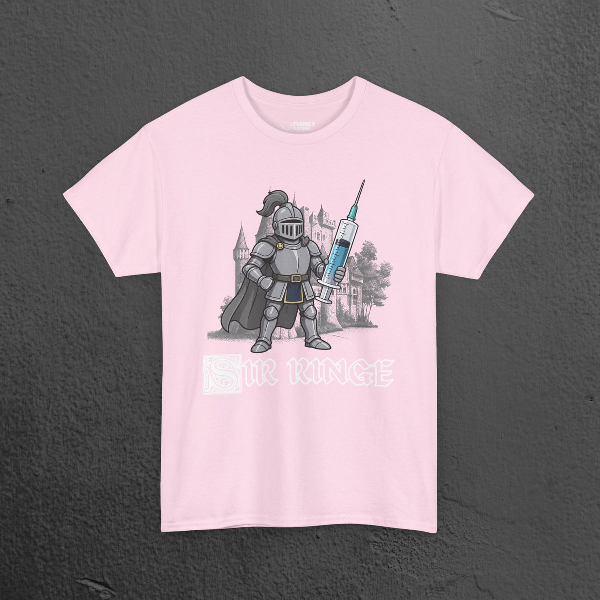 Sir Ringe - Funny Medieval Knight Graphic T-Shirt, Medieval Meme Gift for Friends