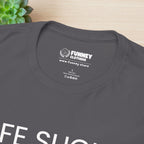 Life sucks, Gym helps - Funny Gym Meme Graphic Tee Shirt