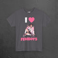 I Love Femboys - Funny Gamer Graphic Tee, Cringe Meme T-Shirt