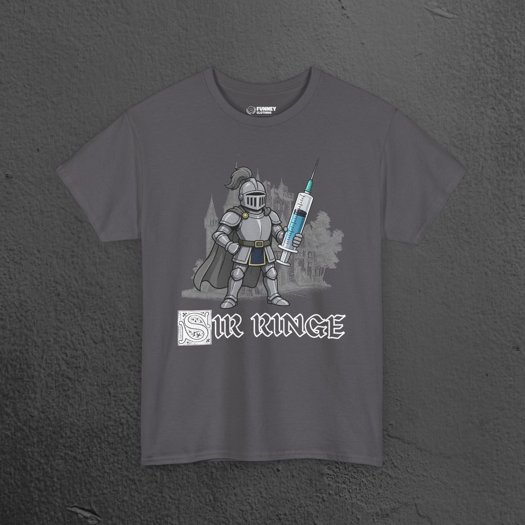 Sir Ringe - Funny Medieval Knight Graphic T-Shirt, Medieval Meme Gift for Friends