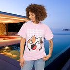 Funny Cat Screaming Meme Graphic T-shirt, Stupid Gifts for Friends, Silly Cats Tee, Weird Tshirt, Cringey Tees, Unhinged