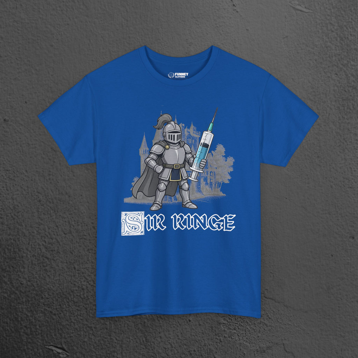 Sir Ringe - Funny Medieval Knight Graphic T-Shirt, Medieval Meme Gift for Friends