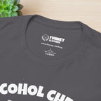 Alcohol Check, blow here - Funny Inappropriate Breathalyzer Graphic Tee, T-Shirt for Bachelor Party, Gift for Men