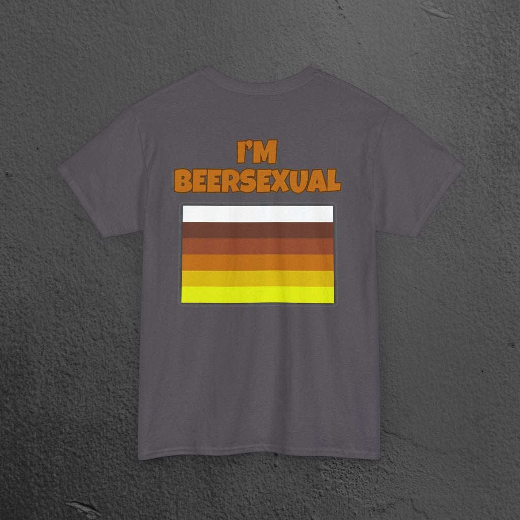I'm Beersexual - Funny Alcohol Graphic Tee, Funny Alcohol Meme Tshirt (Backprint Edition)