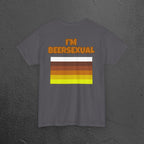 I'm Beersexual - Funny Alcohol Graphic Tee, Funny Alcohol Meme Tshirt (Backprint Edition)