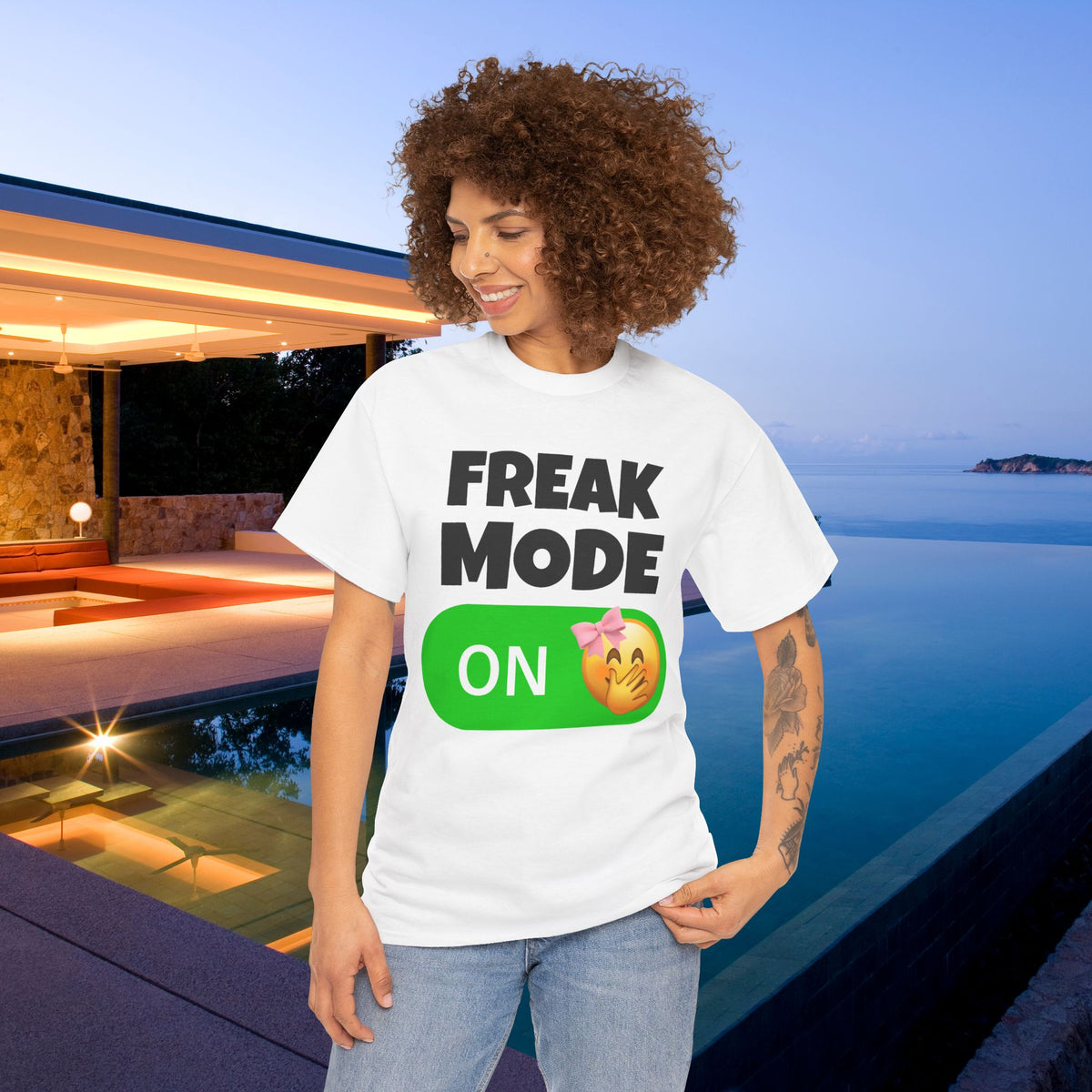 Freak Mode ON - Funny Meme Graphic Tee, Freaky T-Shirt, Gift for Friends