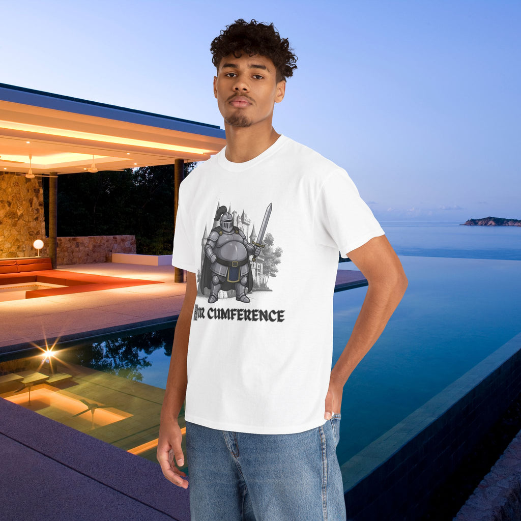 Sir Cumference - Funny Medieval Knight Graphic T-Shirt, Medieval Meme Gift for Friends