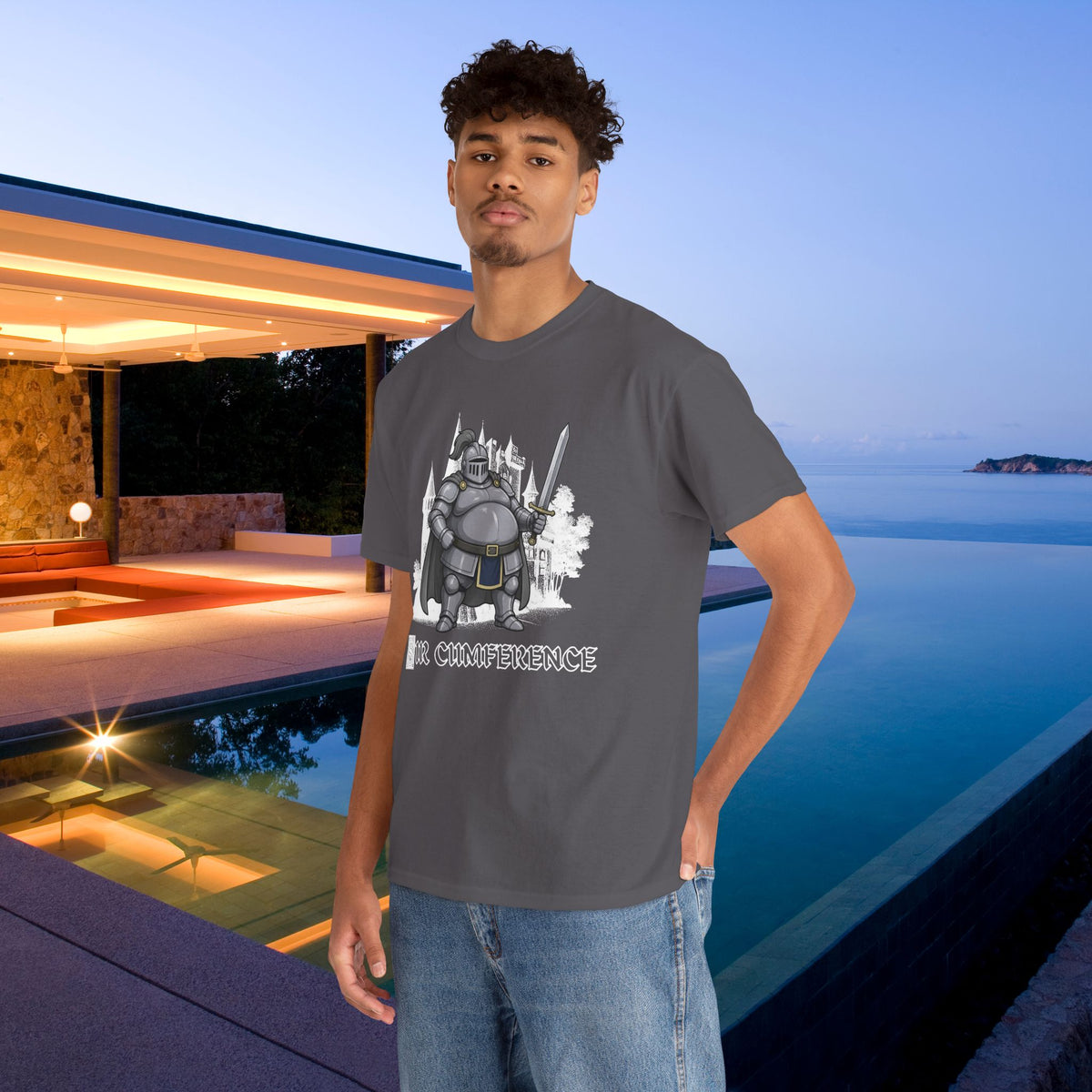 Sir Cumference - Funny Medieval Knight Graphic T-Shirt, Medieval Meme Gift for Friends