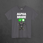 Alpha Mode ON - Funny Cringe Graphic Tee, Alpha Wolf Meme T-Shirt