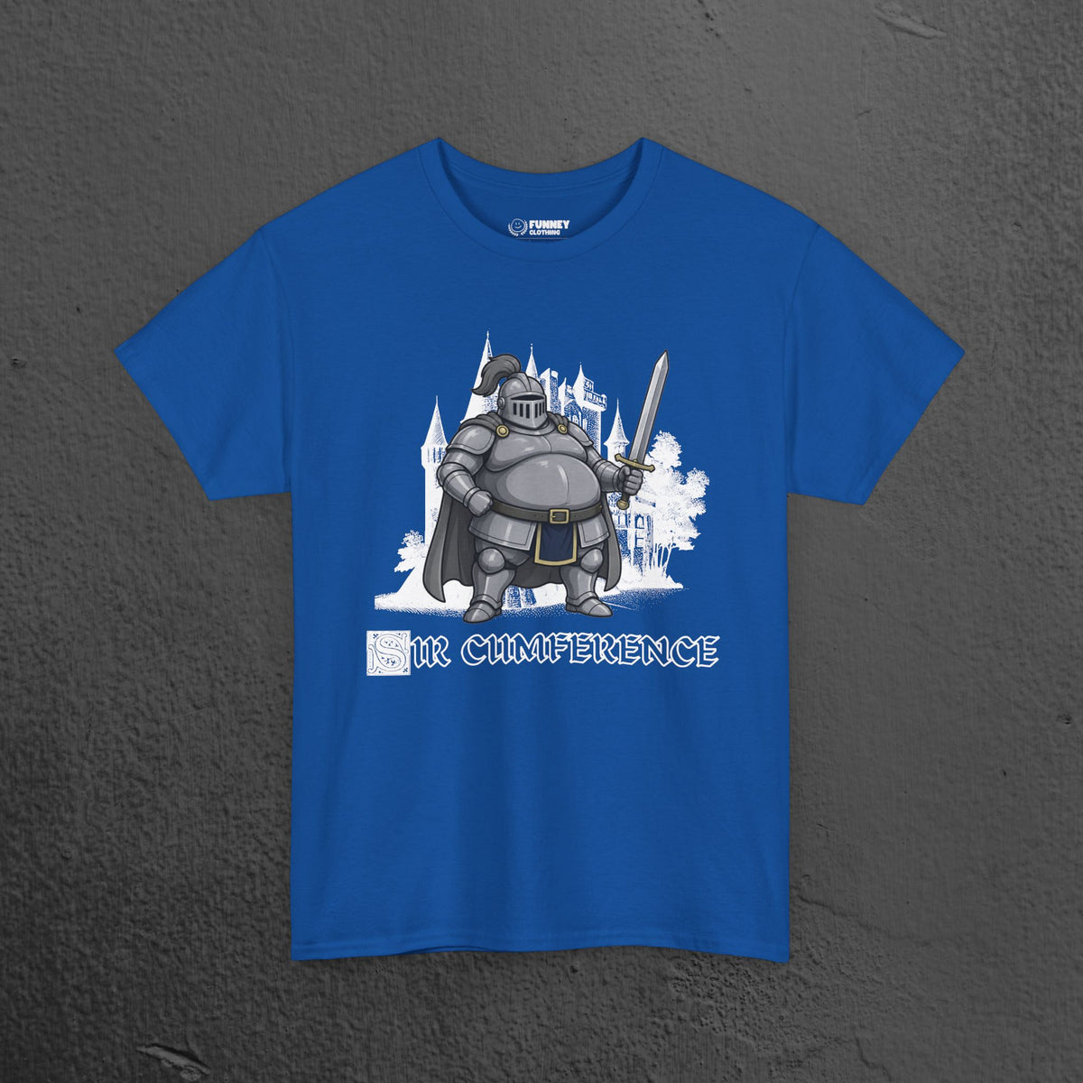 Sir Cumference - Funny Medieval Knight Graphic T-Shirt, Medieval Meme Gift for Friends