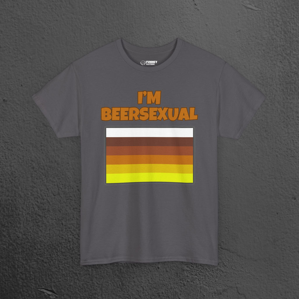 I'm Beersexual - Funny Alcohol Graphic Tee, Funny Alcohol Meme Tshirt