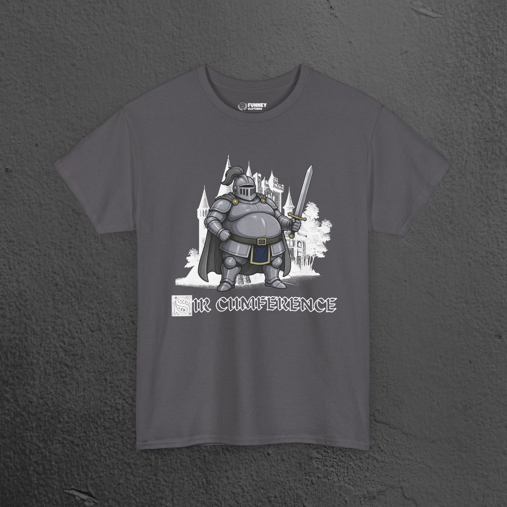 Sir Cumference - Funny Medieval Knight Graphic T-Shirt, Medieval Meme Gift for Friends