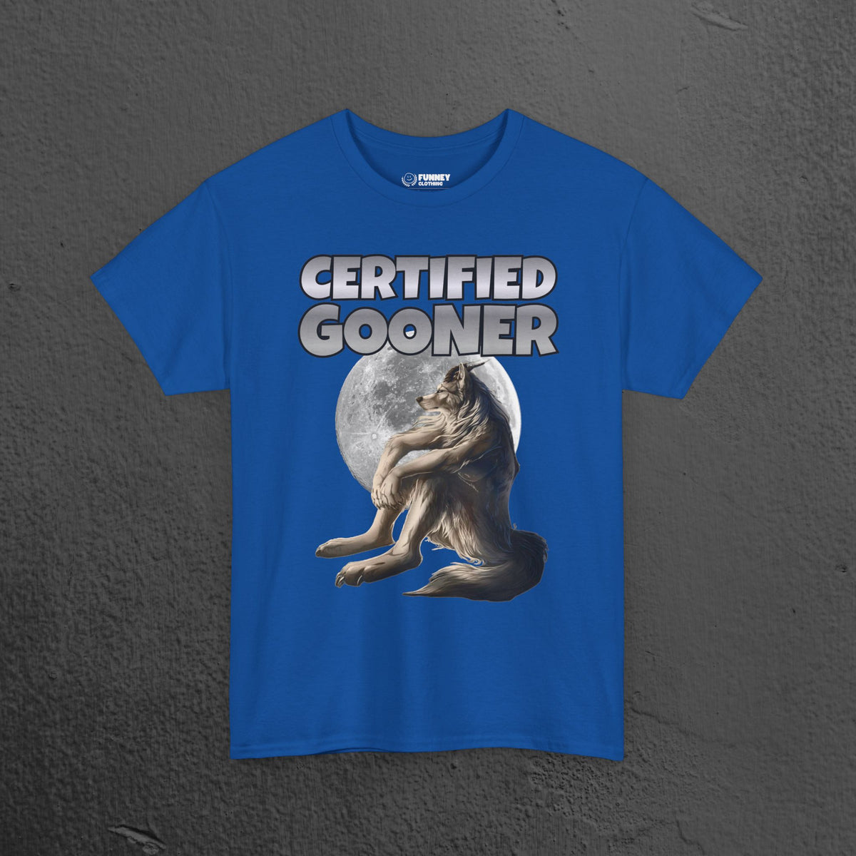 Certified Gooner - Cringe Inappropriate Graphic Tee, Alpha Wolf Meme T-Shirt, Funny Gift for Friends and Partners