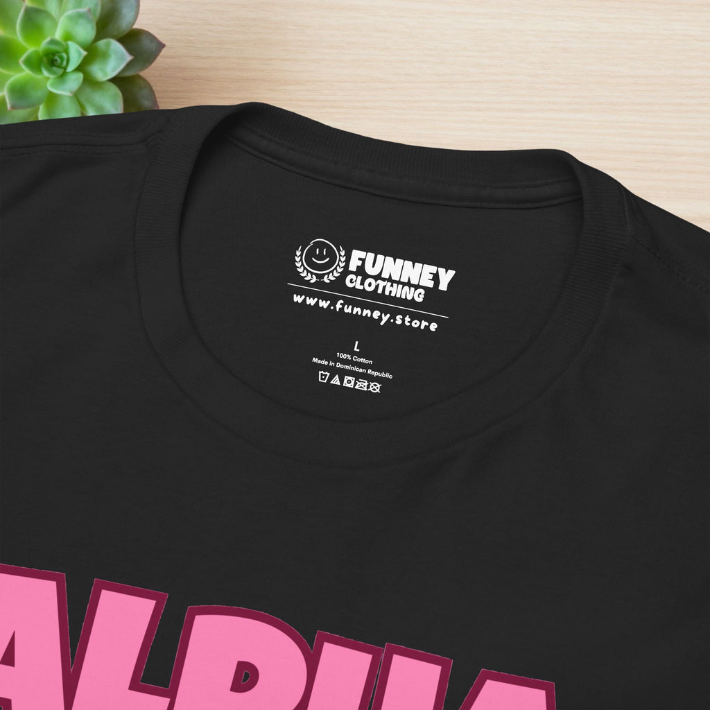 Alpha Male Ironic T-Shirt - Funny Ironic Graphic Tee, Rainbow Unicorn Shirt, Funny Meme Gift