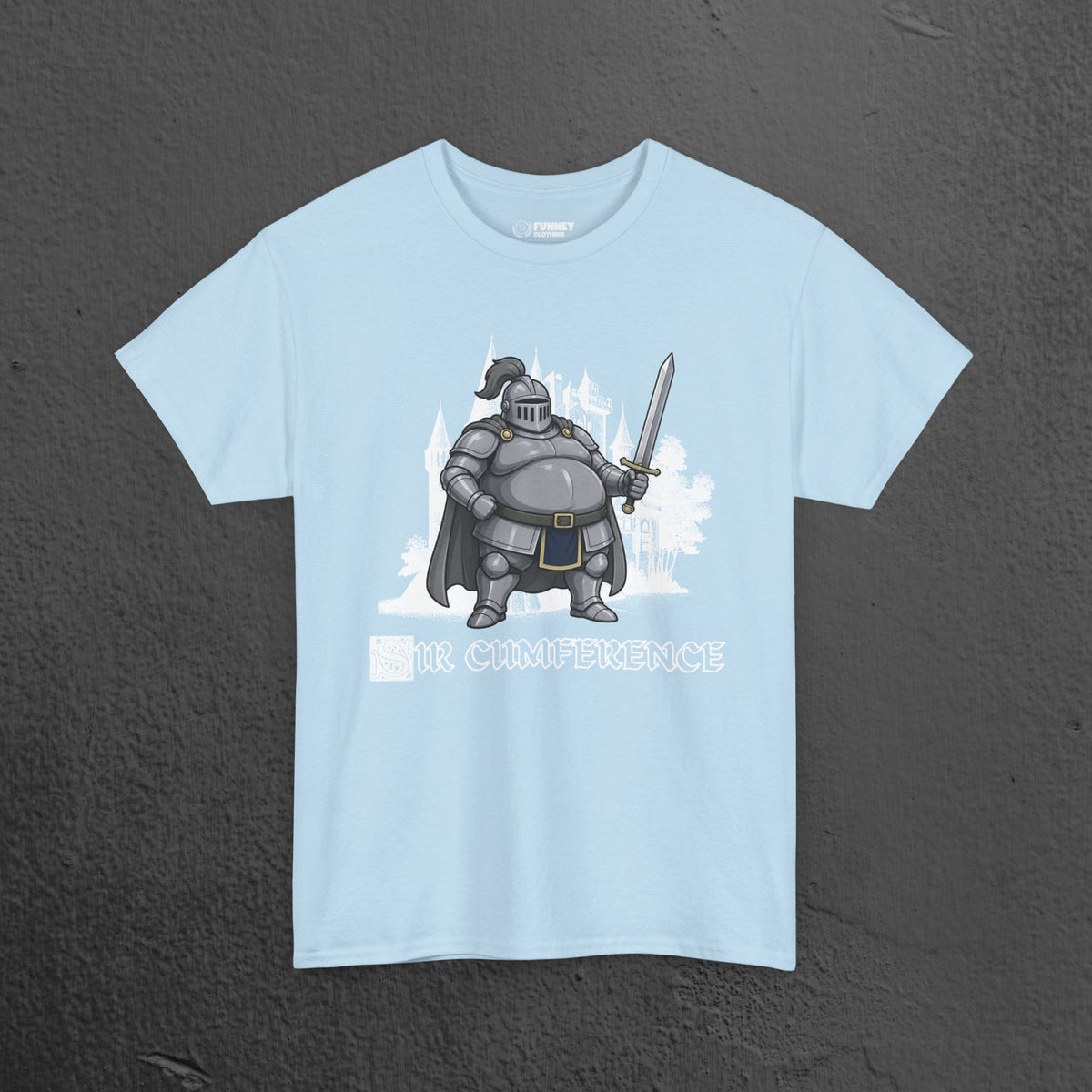 Sir Cumference - Funny Medieval Knight Graphic T-Shirt, Medieval Meme Gift for Friends