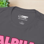 Alpha Male Ironic T-Shirt - Funny Ironic Graphic Tee, Rainbow Unicorn Shirt, Funny Meme Gift