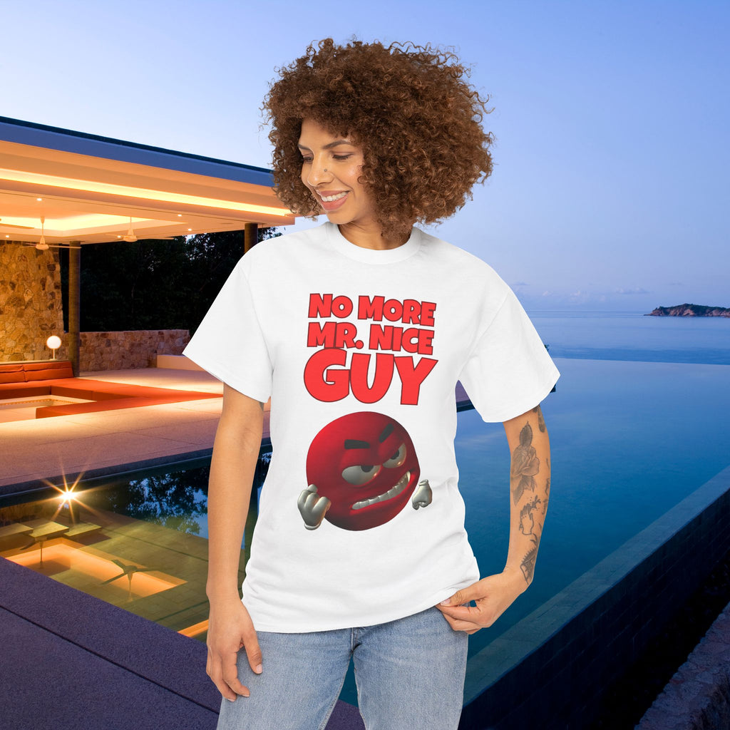 No More Mr. Nice Guy - Funny Meme Graphic Tee, Angry Emoji Meme Shirt, Funny Gift for Friends