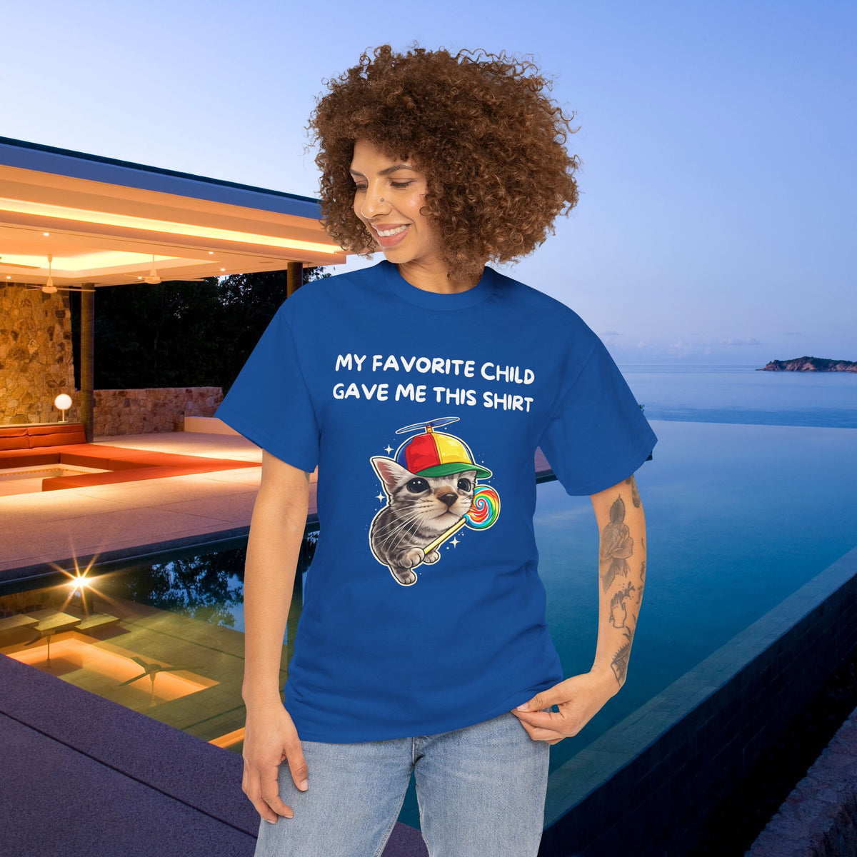 My favorite Child gave me this Shirt - Funny Graphic Tee Shirt Gift for Parents