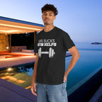 Life sucks, Gym helps - Funny Gym Meme Graphic Tee Shirt