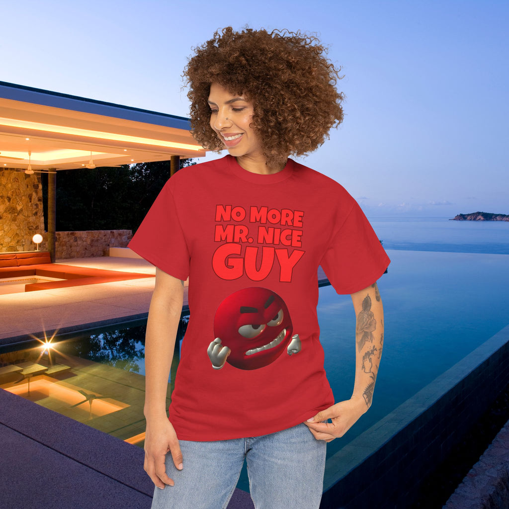 No More Mr. Nice Guy - Funny Meme Graphic Tee, Angry Emoji Meme Shirt, Funny Gift for Friends
